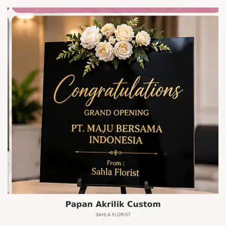 Papan Bunga Akrilik Subang Kota
